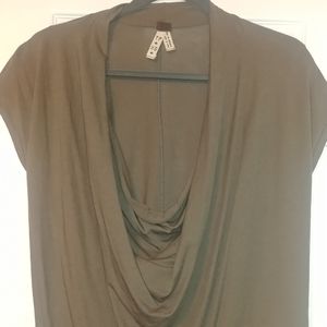 EUC Free People cowl neck/off shoulder top.